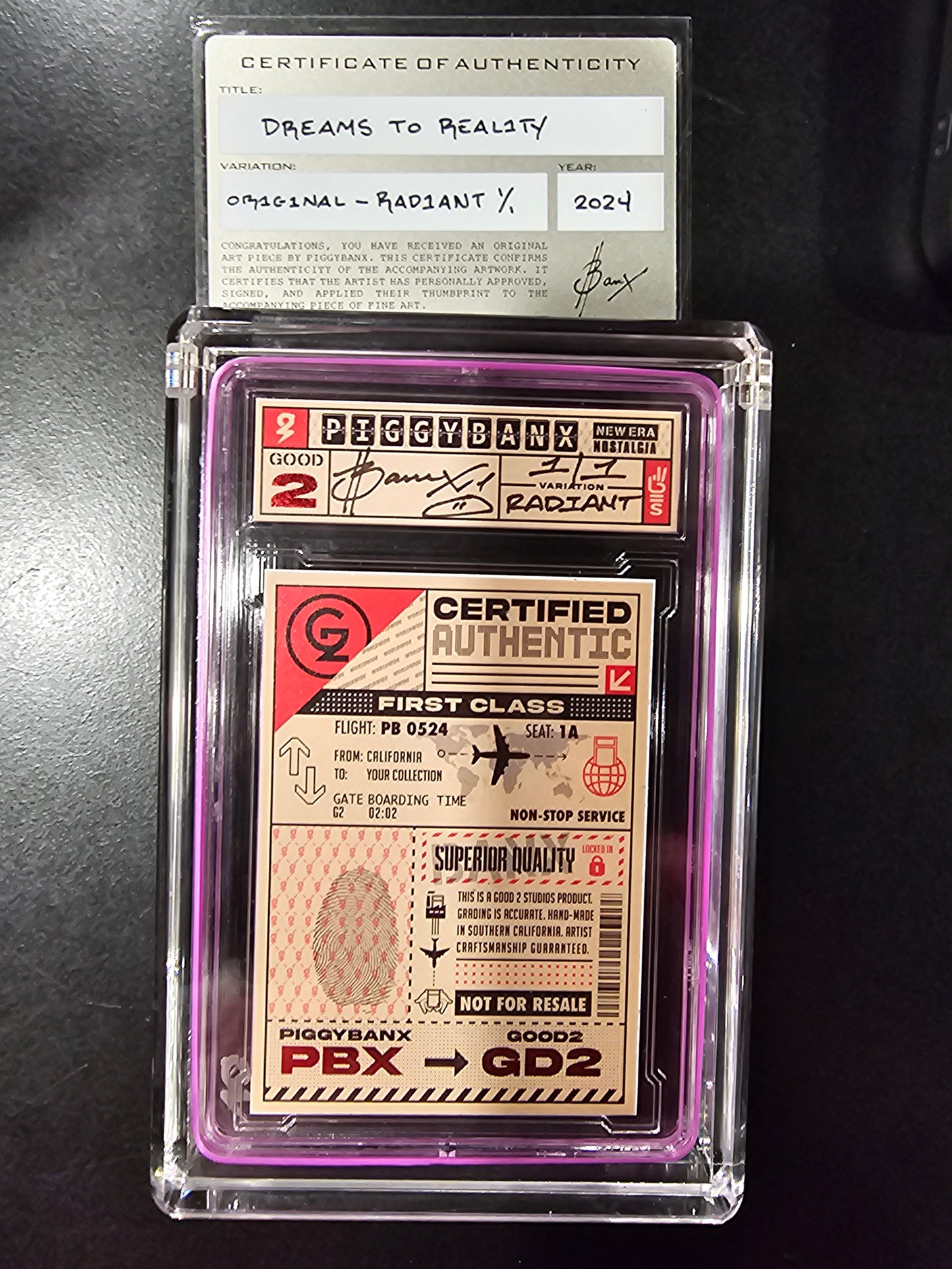 PIGGYBANX 2024 DREAMS TO REALITY 10/23/24 RADIANT VARIATION PBX