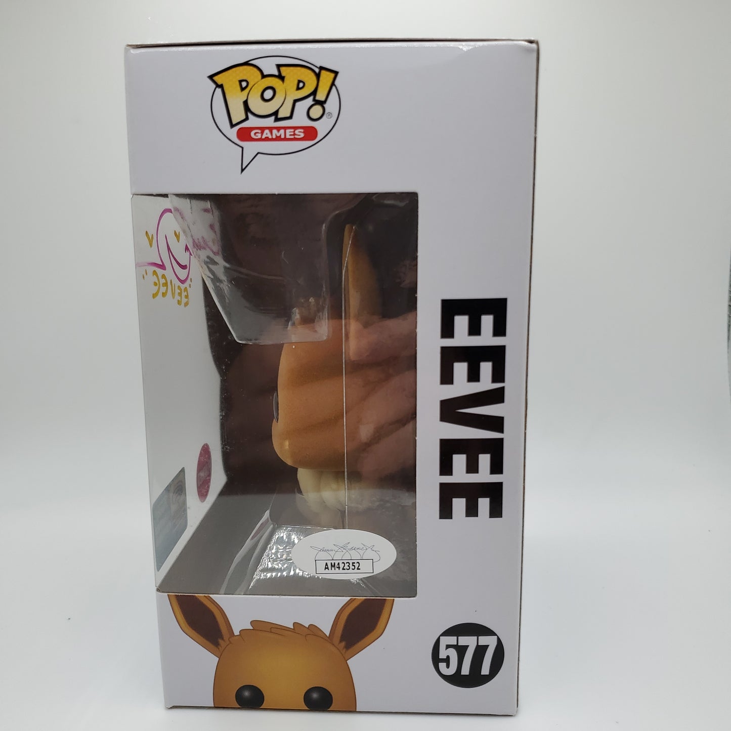 Eevee - 577 - Pokemon - Flocked - Wondrous 2020 - Autographed