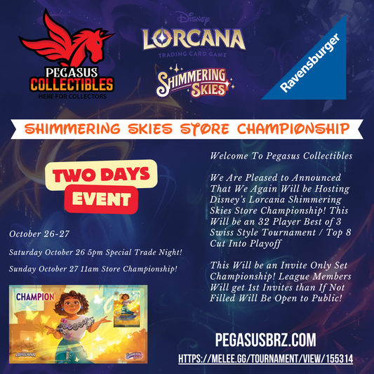 Lorcana Store Championship Ticket Shimmering Skies 10/27/2024