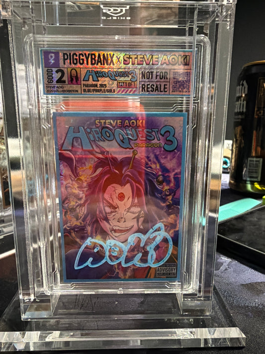 PIGGYBANX HIROQUEST 3 1/1 BOLT FRACTOR  BLUE/PURPLE/GOLD AUTO BY STEVE AOKI PBX