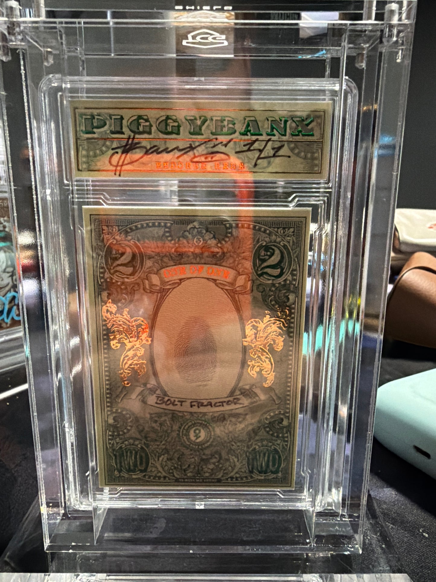 PIGGYBANX HIROQUEST 3 1/1 BOLT FRACTOR  BLUE/PURPLE/GOLD AUTO BY STEVE AOKI PBX