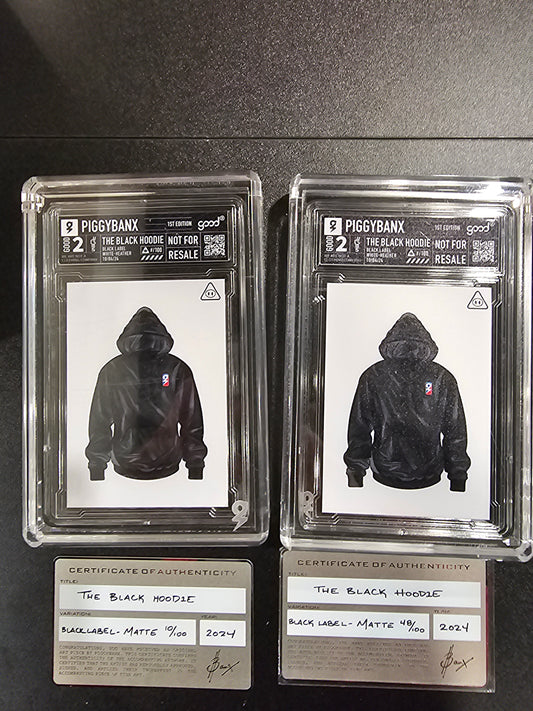 PIGGYBANX THE BLACK HOODIE SET OF 2  10/04/24 MATTE 10/100 & 48/100
