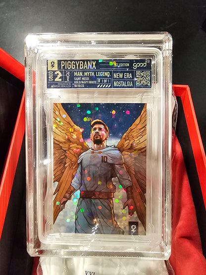 PIGGYBANX 2023 "MAN, MYTH, LEGEND. SAINT MESSI 10/10/2023 DISCO VARIATION