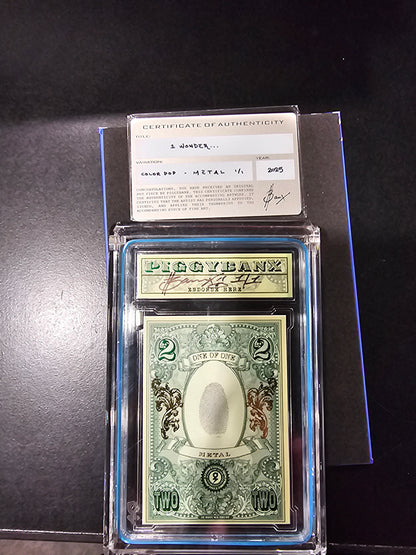 PIGGYBANX 2025 I WONDER 07/31/25 METAL VARIATION