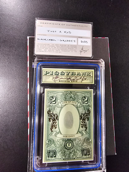PIGGYBANX 2025 JUST A KID BLACK LABEL 05/29/25 GRIDDY VARIATION