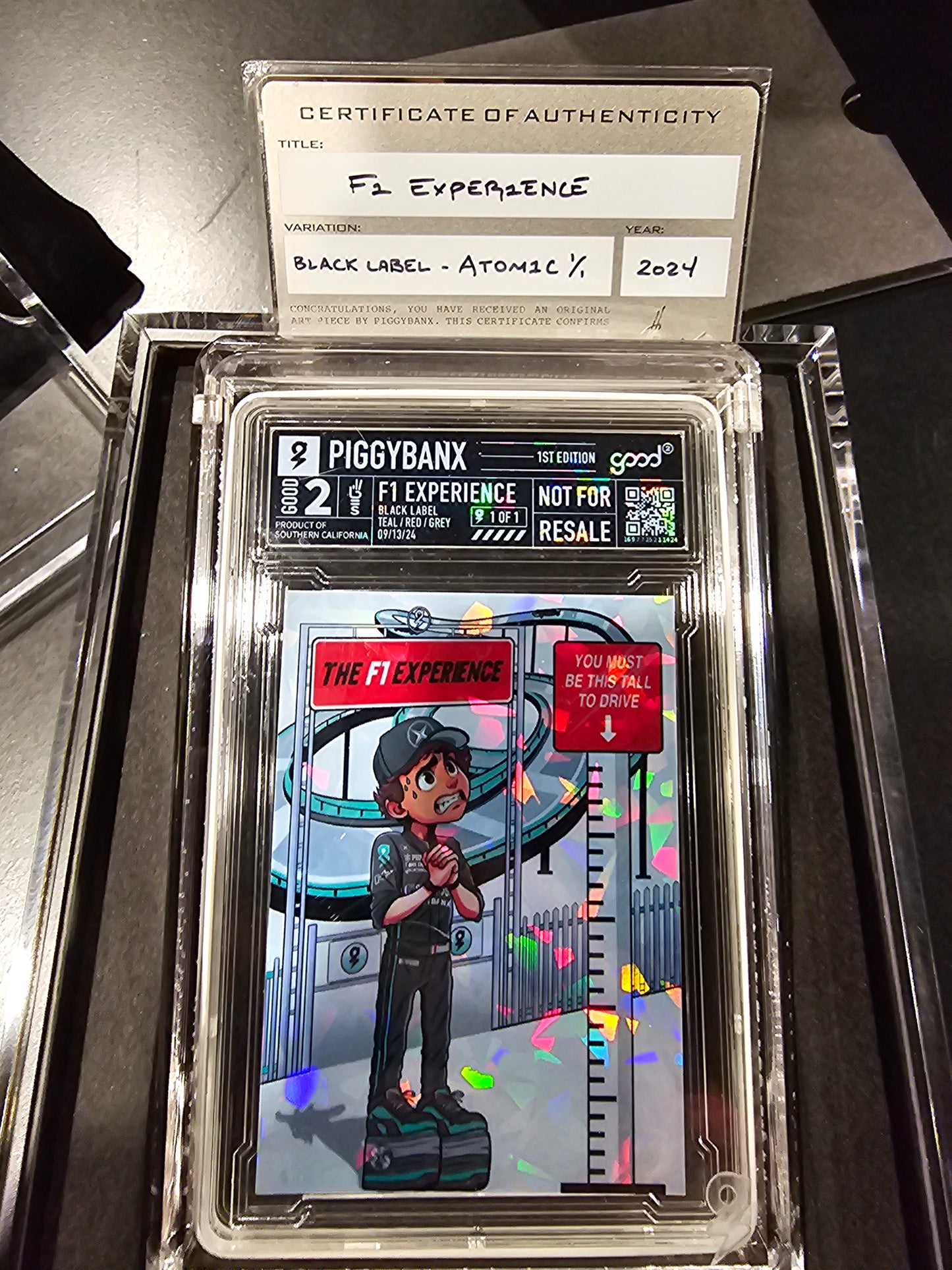 PIGGYBANX 2024 F1 EXPERIENCE BLACK LABEL 09/13/24 ATOMIC VARIATION PBX