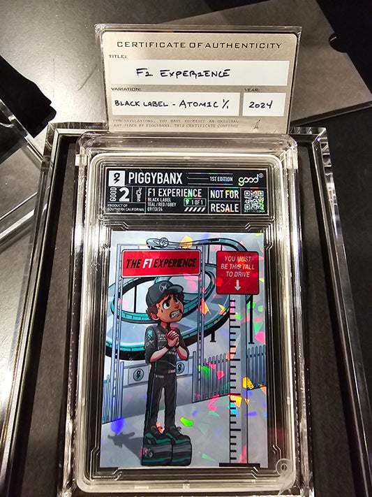 PIGGYBANX 2024 F1 EXPERIENCE BLACK LABEL 09/13/24 ATOMIC VARIATION PBX