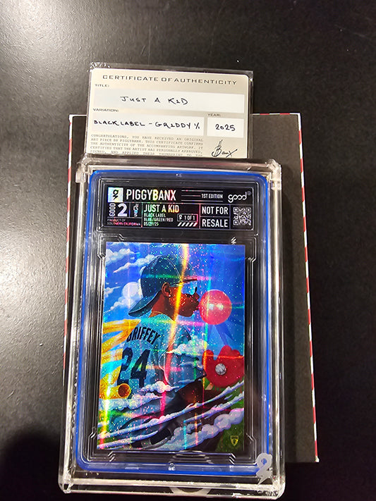 PIGGYBANX 2025 JUST A KID BLACK LABEL 05/29/25 GRIDDY VARIATION