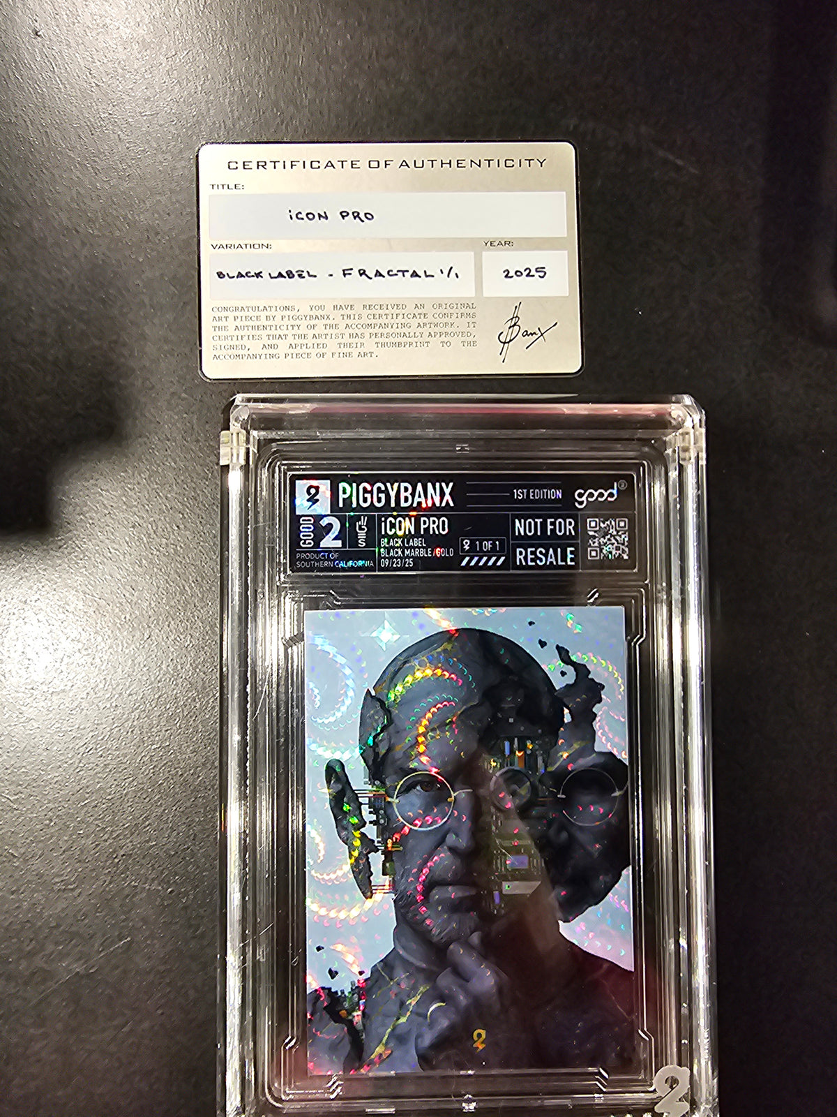 PIGGYBANX 2025 iCON PRO 09/23/25 BLACK LABEL FRACTUAL VARIATION