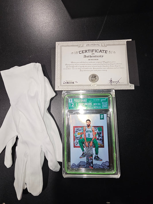 PIGGYBANX 2023 HOOP DREAMZ JASON TATUM 11/03/2023 CHROME VARIATION PBX