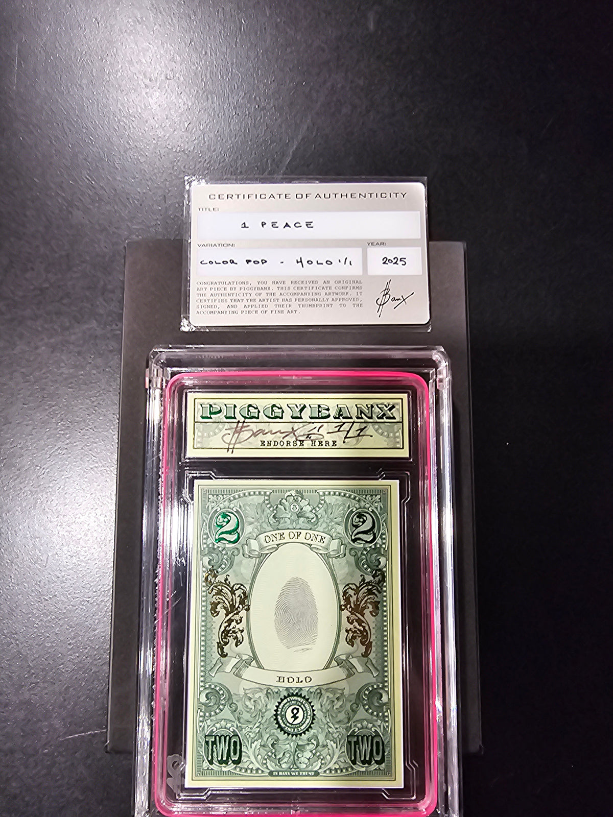 PIGGYBANX 2025 "1 PEACE" 09/16/25 HOLO VARIATION PBX