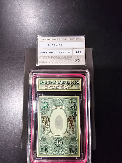 PIGGYBANX 2025 "1 PEACE" 09/16/25 HOLO VARIATION PBX
