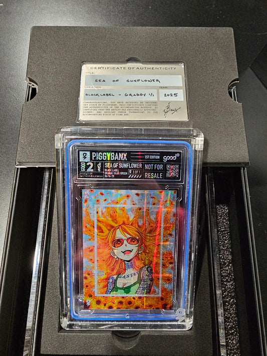 PIGGYBANX 2025 SEA OF SUNFLOWER BLACK LABEL GRIDDY VARIATION