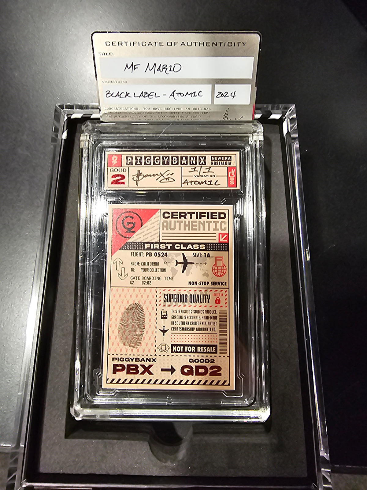 PIGGYBANX 2024 MF MARIO BLACK LABEL 07/18/2024 ATOMIC VARIATION  PBX