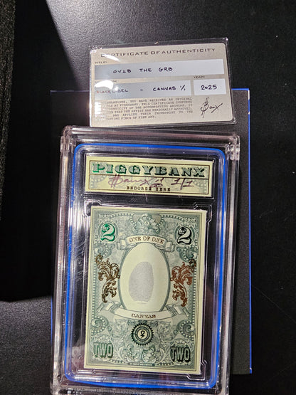 PIGGYBANX 2025 OVI8 THE GR8 BLACK LABE 04/06/25 CANVAS VARIATION PBX