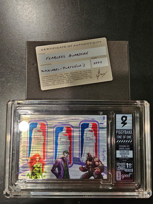 PIGGYBANX 2024 FEARLESS GUARDIAN LOGO MAN 05/28/2024 PLATINUM VARIATION