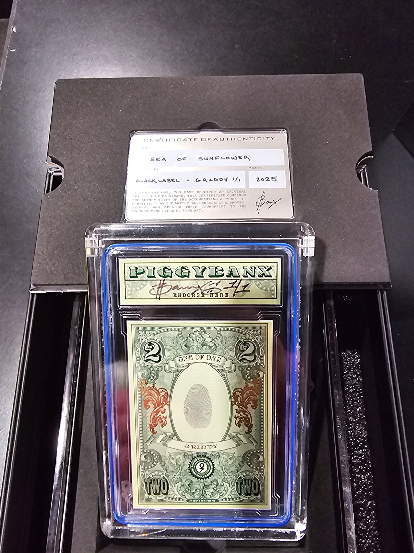 PIGGYBANX 2025 SEA OF SUNFLOWER BLACK LABEL GRIDDY VARIATION