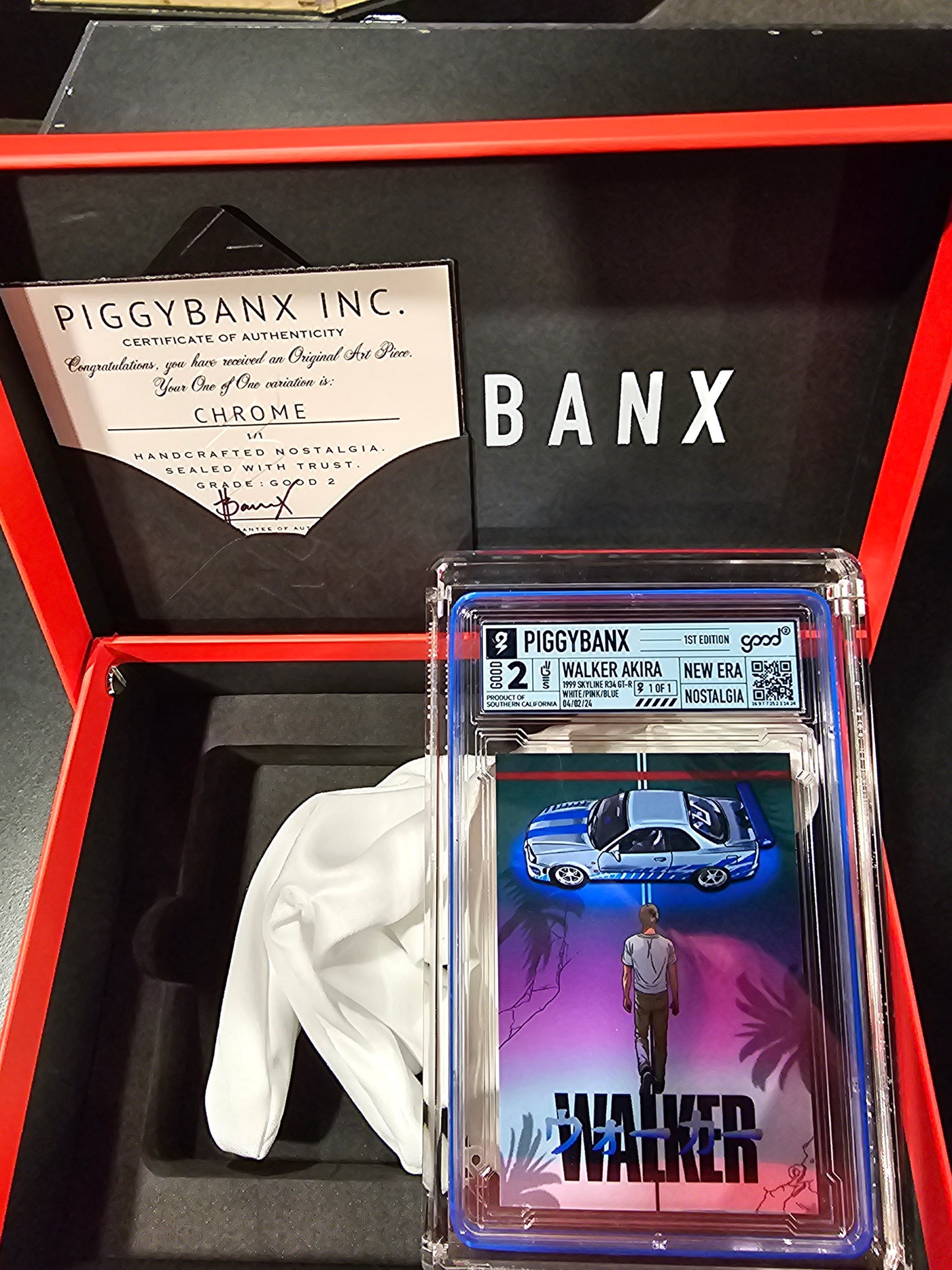 PIGGYBANX 2024 "WALKER AKIRA" 1999 SKYLINE 04/02/2024 CHROME VARIATION