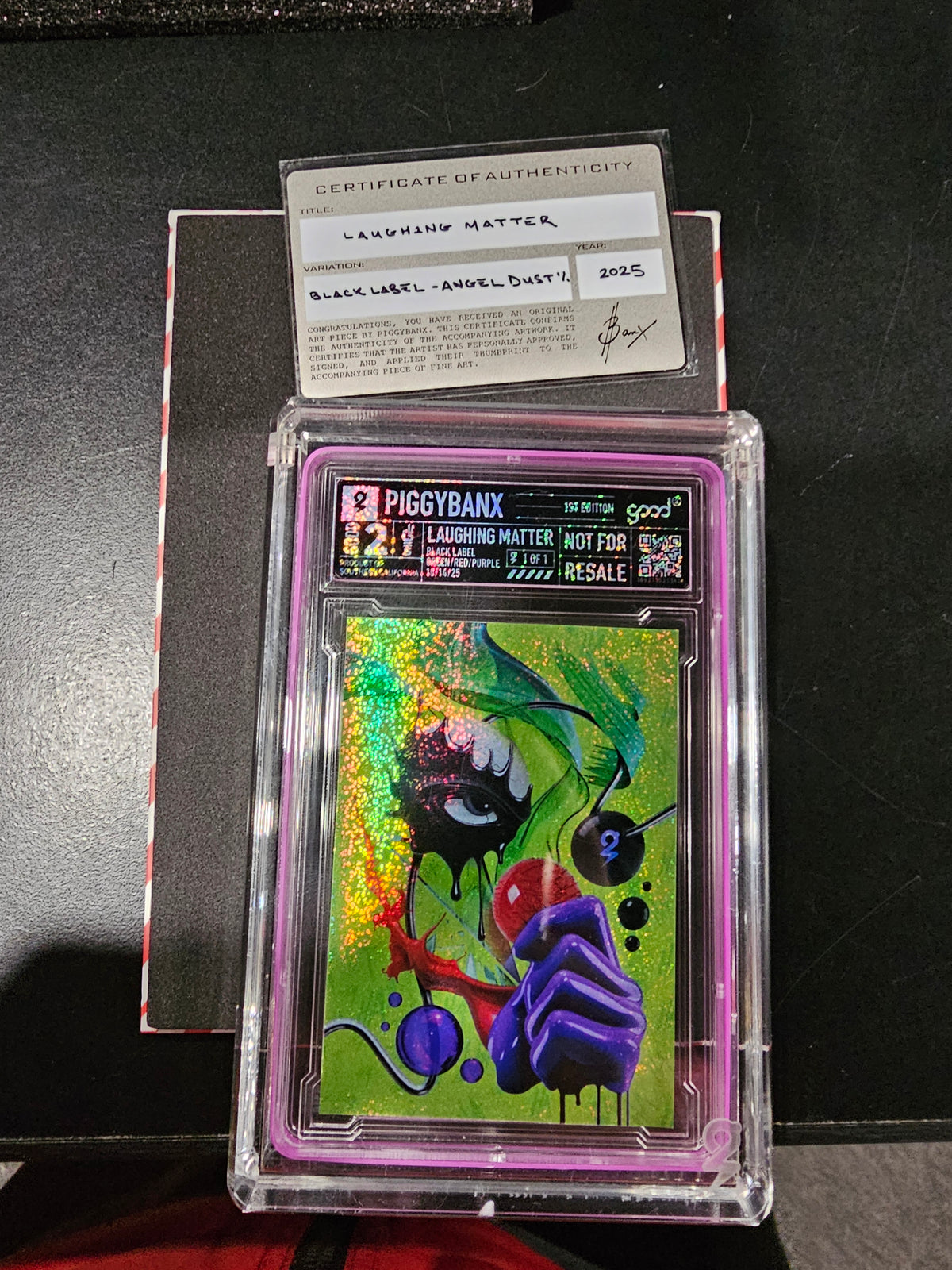 PIGGYBANX 2025 "LAUGHING MATTER" 10/14/25 BLACK LABEL ANGEL DUST VARIATION