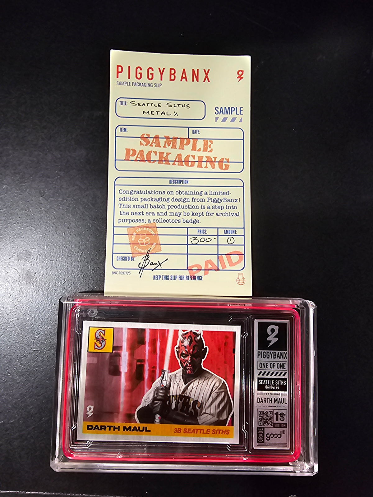 PIGGYBANX 2024 SEATLE SITHS 06/04/24 METAL VARIATION