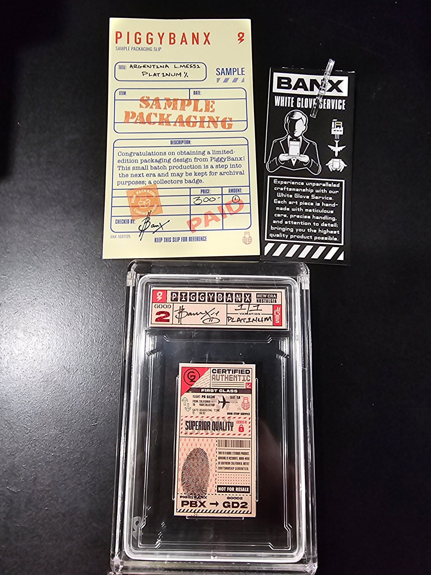 PIGGYBANX 2024 ARGENTINA L. MESSI 06/24/24 PLATINUM VARIATION PBX