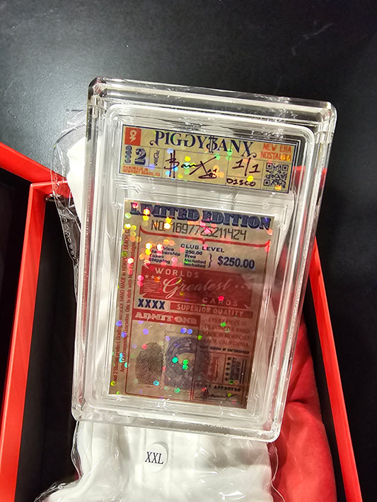 PIGGYBANX 2023 "MAN, MYTH, LEGEND. SAINT MESSI 10/10/2023 DISCO VARIATION